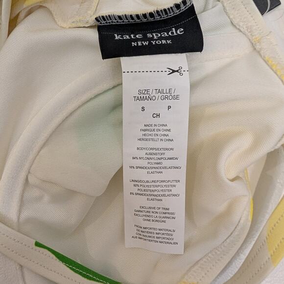Kate Spade Lemons One Piece Bathing Suit Pool Beach Cruise Resort NWT - Size S - Picture 7 of 7